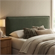 Camille Upholstered Linen Blend Queen Size Headboard in Sage