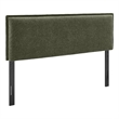 Camille Upholstered Linen Blend Queen Size Headboard in Sage
