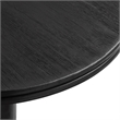 Neo 31 Inch Round Indoor - Outdoor Patio Wood Bar Table in Black