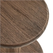 Neo 15 Inch Round Indoor - Outdoor Patio Wood Bar Stools in Cocoa Brown