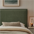 Camille Upholstered Linen Blend Twin Size Headboard in Sage