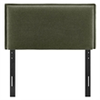 Camille Upholstered Linen Blend Twin Size Headboard in Sage