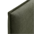 Camille Upholstered Linen Blend Twin Size Headboard in Sage
