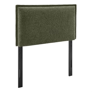 Camille Upholstered Linen Blend Twin Size Headboard in Sage