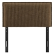 Camille Striped Linen Blend Twin Size Headboard in Earth Stripe