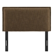 Camille Striped Linen Blend Twin Size Headboard in Earth Stripe