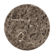 Pietra Indoor Outdoor Round Side Table in Dark Emperador Marble