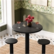 Neo 3-Piece Round Indoor - Outdoor Patio Wood Bar Table And Stool Set