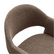 Talia 37 Inch Upholstered Fabric Counter Stool in Mocha