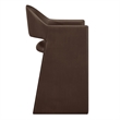 Talia 37 Inch Vegan Leather Counter Stool in Espresso