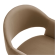 Talia 41 Inch Performance Velvet Bar Stool in Taupe