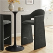 Talia 41 Inch 41 Inch Upholstered Fabric Bar Stool in Charcoal