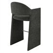 Talia 41 Inch 41 Inch Upholstered Fabric Bar Stool in Charcoal