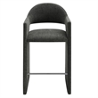Talia 41 Inch 41 Inch Upholstered Fabric Bar Stool in Charcoal