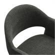 Talia 41 Inch 41 Inch Upholstered Fabric Bar Stool in Charcoal