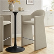Talia 41 Inch 41 Inch Upholstered Fabric Bar Stool in Linen
