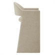 Talia 41 Inch 41 Inch Upholstered Fabric Bar Stool in Linen
