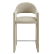Talia 41 Inch 41 Inch Upholstered Fabric Bar Stool in Linen