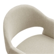 Talia 41 Inch 41 Inch Upholstered Fabric Bar Stool in Linen