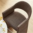 Talia 41 Inch 41 Inch Upholstered Fabric Bar Stool in Mocha