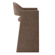 Talia 41 Inch 41 Inch Upholstered Fabric Bar Stool in Mocha