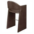 Talia 41 Inch Vegan Leather Bar Stool in Espresso