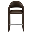 Talia 41 Inch Vegan Leather Bar Stool in Espresso