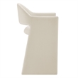 Talia 37 Inch Performance Velvet Counter Stool in Alabaster