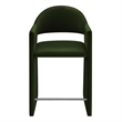 Talia 37 Inch Performance Velvet Counter Stool in Moss Green