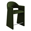 Talia 37 Inch Performance Velvet Counter Stool in Moss Green