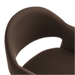 Talia 41 Inch Performance Velvet Bar Stool in Chocolate Brown