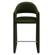 Talia 41 Inch Performance Velvet Bar Stool in Moss Green