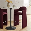 Talia 41 Inch Performance Velvet Bar Stool in Mulberry
