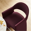 Talia 41 Inch Performance Velvet Bar Stool in Mulberry