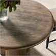 Tori 48 Inch Round Outdoor Indoor and Outdoor Wood Dining Table in Weathered Walnut