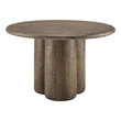 Tori 48 Inch Round Outdoor Indoor and Outdoor Wood Dining Table in Weathered Walnut