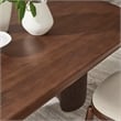 Enric 84 Inch Mango Wood Oval Dining Table in Walnut