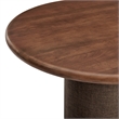 Enric 84 Inch Mango Wood Oval Dining Table in Walnut