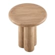 Tori 20 Inch Round Indoor and Outdoor Side Table in Oak