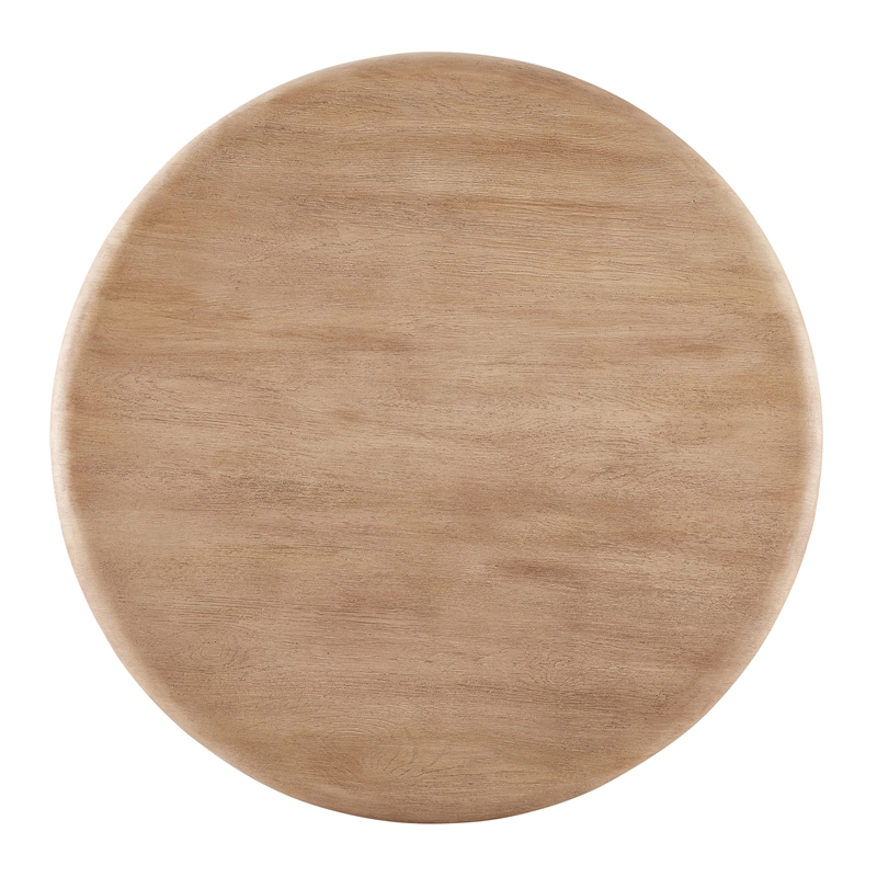 Tori 48 Inch Round Indoor and Outdoor Dining Table in Oak