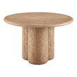 Tori 48 Inch Round Indoor and Outdoor Dining Table in Oak