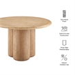 Tori 48 Inch Round Indoor and Outdoor Dining Table in Travertine