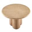 Tori 48 Inch Round Indoor and Outdoor Dining Table in Travertine