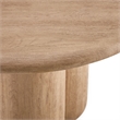 Tori 31 Inch Round Indoor and Outdoor Coffee Table in Oak