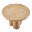 Tori 31 Inch Round Indoor and Outdoor Coffee Table in Travertine