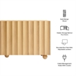 Sorren 72 Inch Scalloped Wood 4-Door Sideboard in Natural