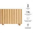Sorren 72 Inch Scalloped Wood 4-Door Sideboard in Natural