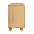 Sorren 72 Inch Scalloped Wood 4-Door Sideboard in Natural