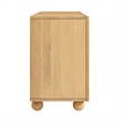 Sorren 72 Inch Scalloped Wood 4-Door Sideboard in Natural