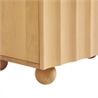 Sorren 54 Inch Scalloped Wood 3-Door Sideboard in Natural